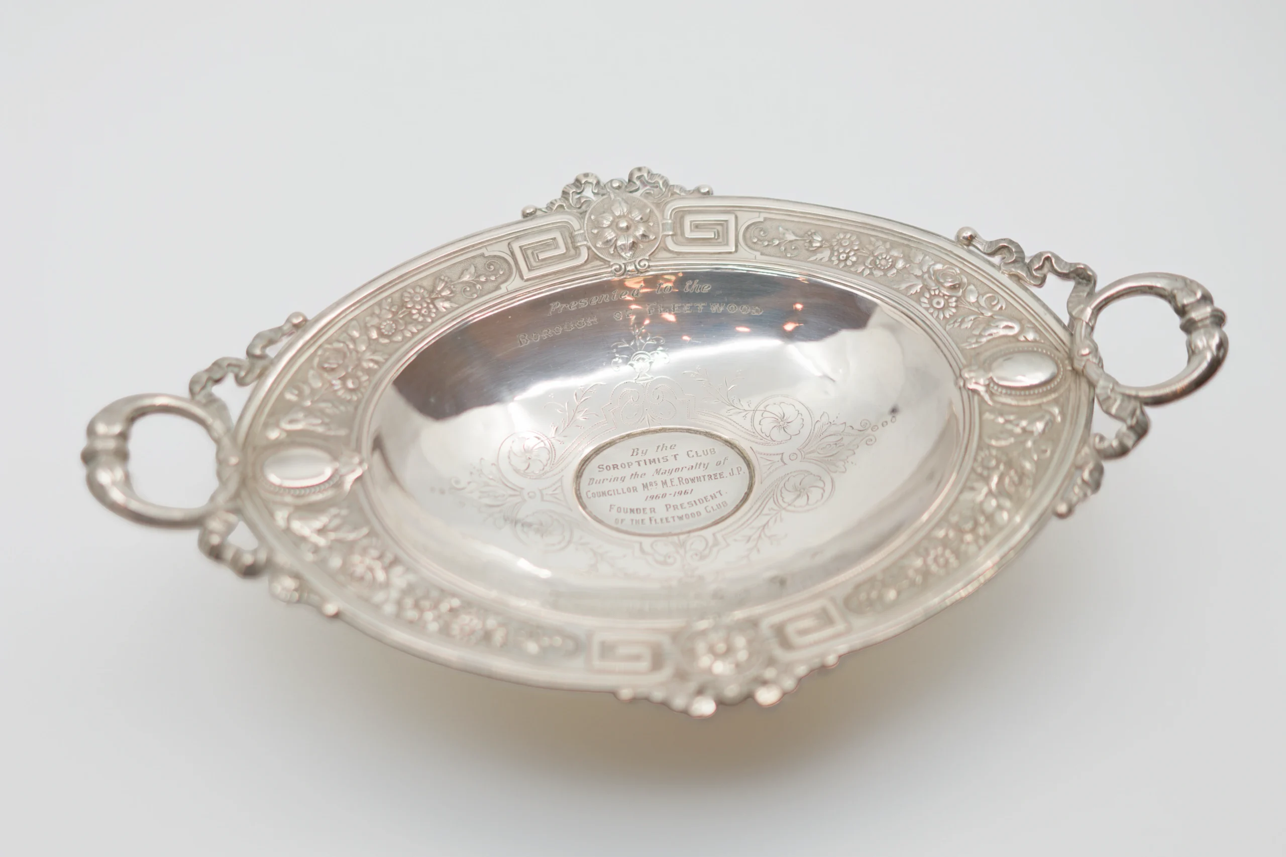 Silver Tray with feet full image