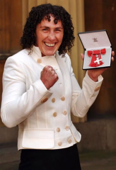 Jane Couch with her MBE