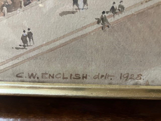 Cleveleys Promenade Proposal 1928 signature of C.W English